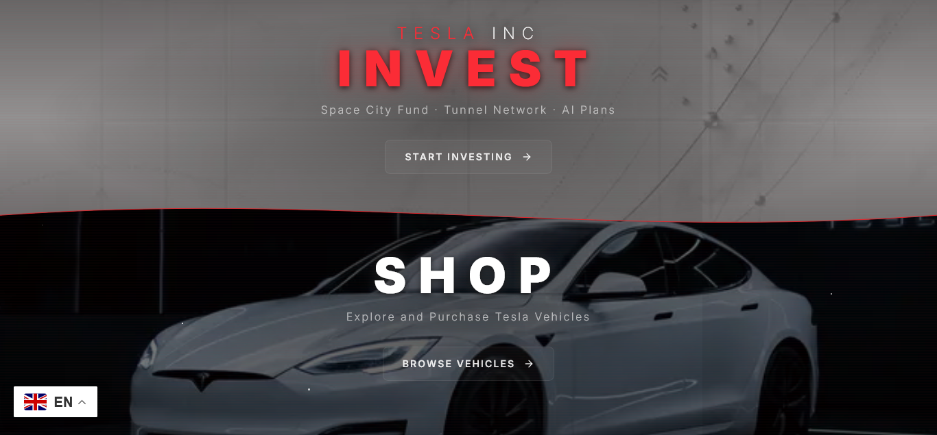 Teslaholdings - Tesla and SpaceX Investment Platform  PHP script